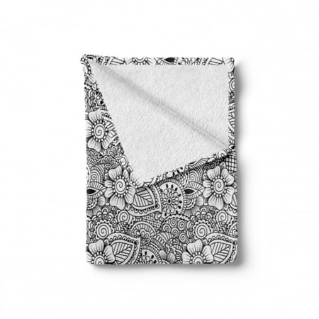 Cozy Plush for Indoor and Outdoor Use White and Black Ambesonne Ethnic Soft Flannel Fleece Throw Blanket 50 x 60 Tattoo Design Monochrome Cultures Inspirations Floral Elements Cozy Plush for Indoor and Outdoor Use White and Black Ambesonne Ethnic Soft Flannel Fleece Throw Blanket 50 x 60 Tattoo Design Monochrome Cultures Inspirations Floral Elements